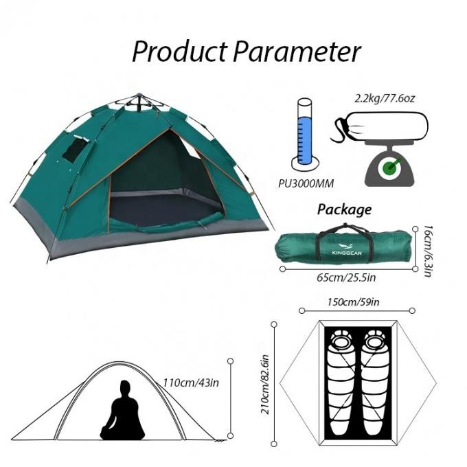 Hiking Military Beach Automatic Popup Army Individual Folding Tent for Camping