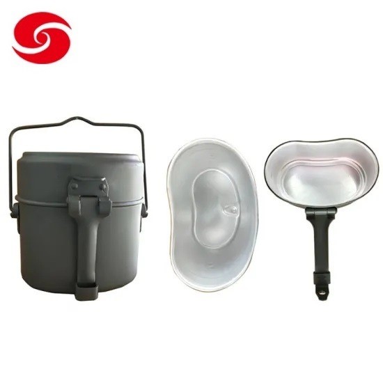 Wholesale Green Aluminum Military Outdoor Army Police Lunch Box/Military Army 1mm Thickness Aluminum Germany Lunch Box