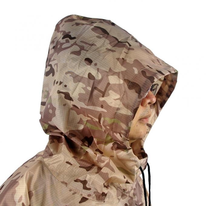 Rainwear Waterproof Camouflage Military Tarp Poncho for Man