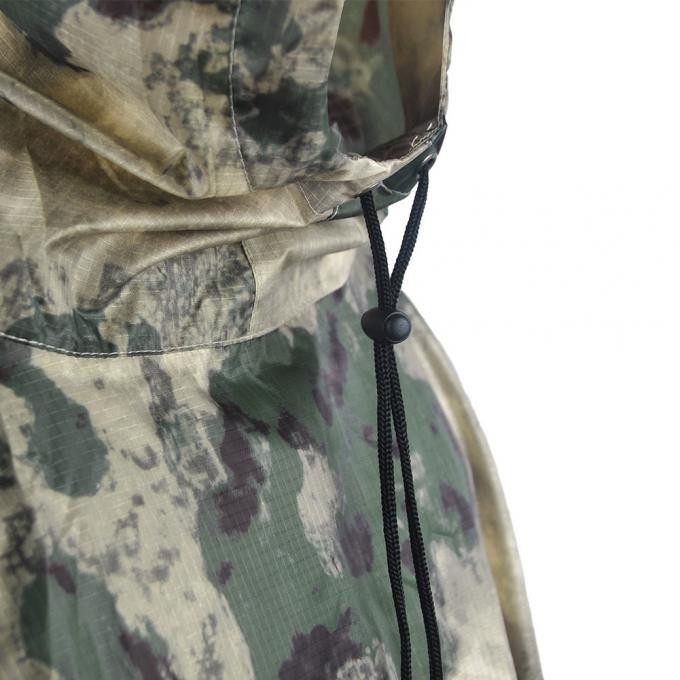 Polyester a-Tac Camouflage Rain Poncho for Military