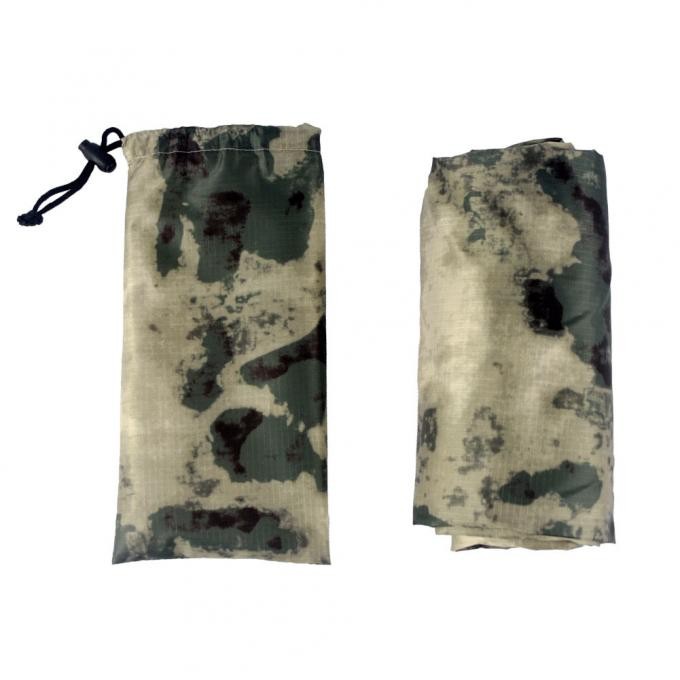 Polyester a-Tac Camouflage Rain Poncho for Military