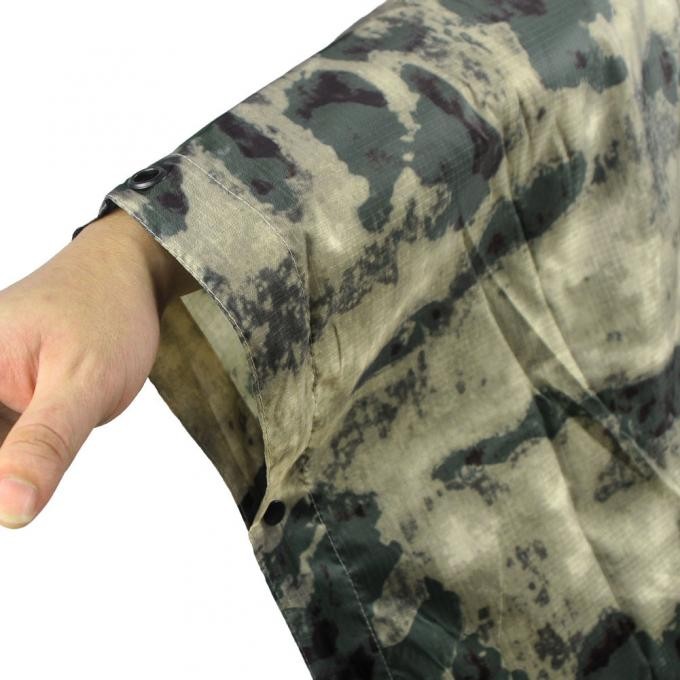 Polyester a-Tac Camouflage Rain Poncho for Military