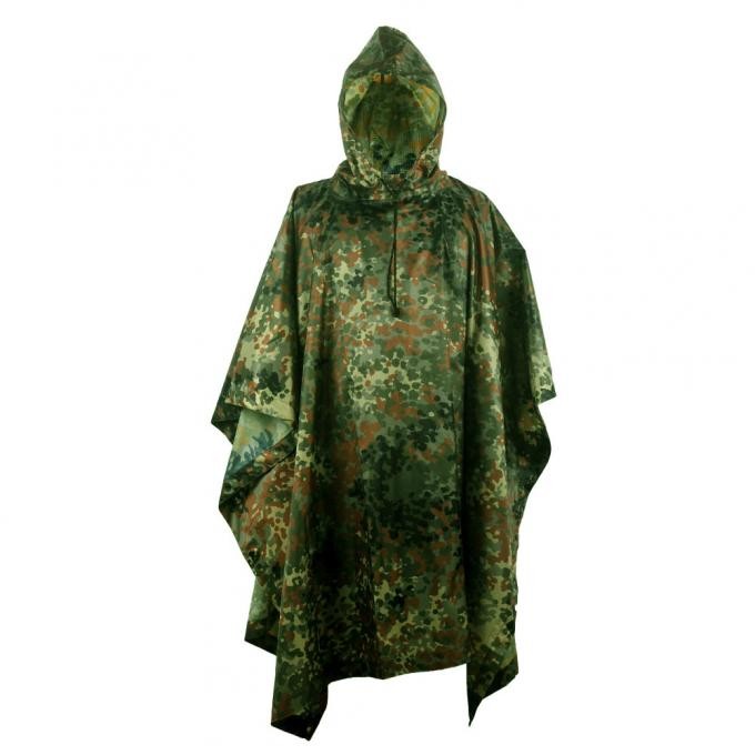 Germany Military Camouflage Rain Poncho for Man