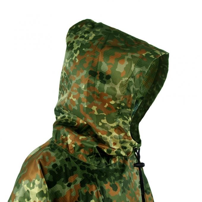 Germany Military Camouflage Rain Poncho for Man