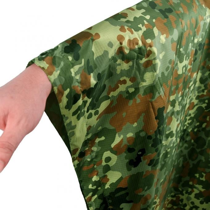 Germany Military Camouflage Rain Poncho for Man