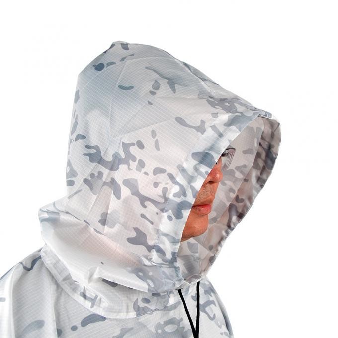 Waterproof Polyester PU Coating Rain Coat Military for Snowfield