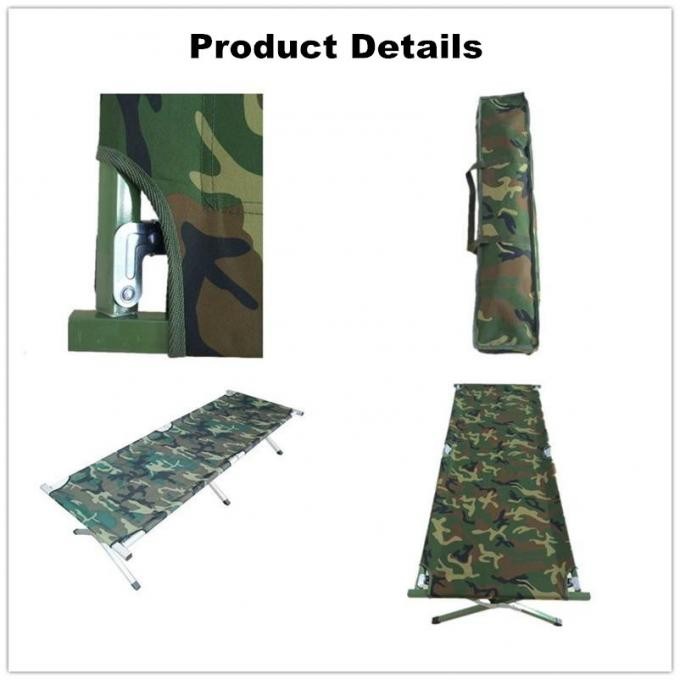 High Quality Camouflage Travel Camping Equipment Military Cot Bed