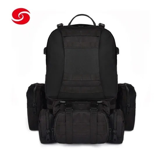 Outdoor Black Multifunctional Military Army Tactical Molle Detachable Backpack