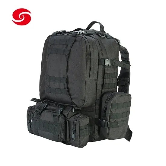 Outdoor Black Multifunctional Military Army Tactical Molle Detachable Backpack