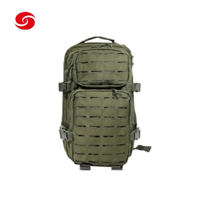 Army Green 600d Polyester Laser Cut Military Tactical Combat Backpack