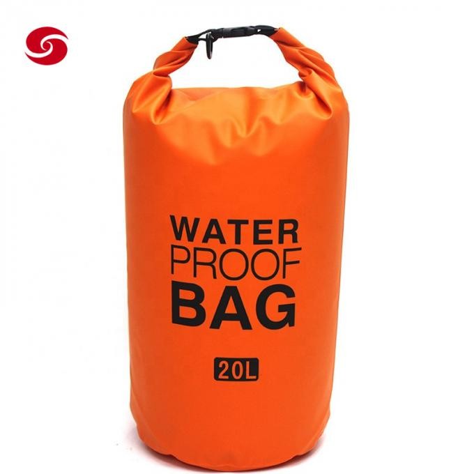 Customized 500d PVC Tarpaulin Float Beach Swim Bag Waterproof Roll Top Outdoor Sports Hiking Dry Bag