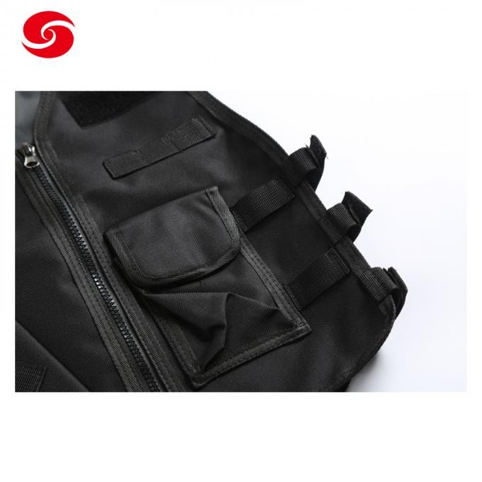 Black Nylon Tactical Paintball Game Vest Clothing for Man