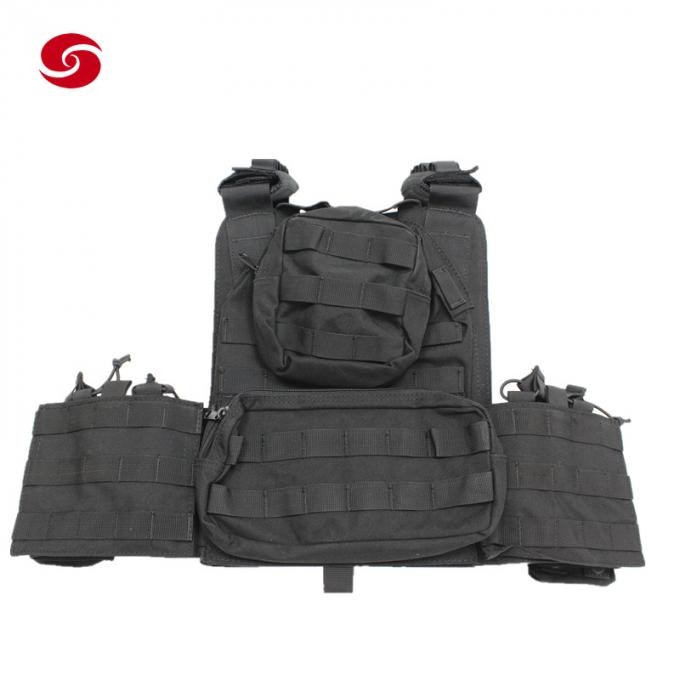 Tactical Millitary Police Bulletproof Vest/ Tactical Vest/Army Plate Carrier with Magazine Pouches