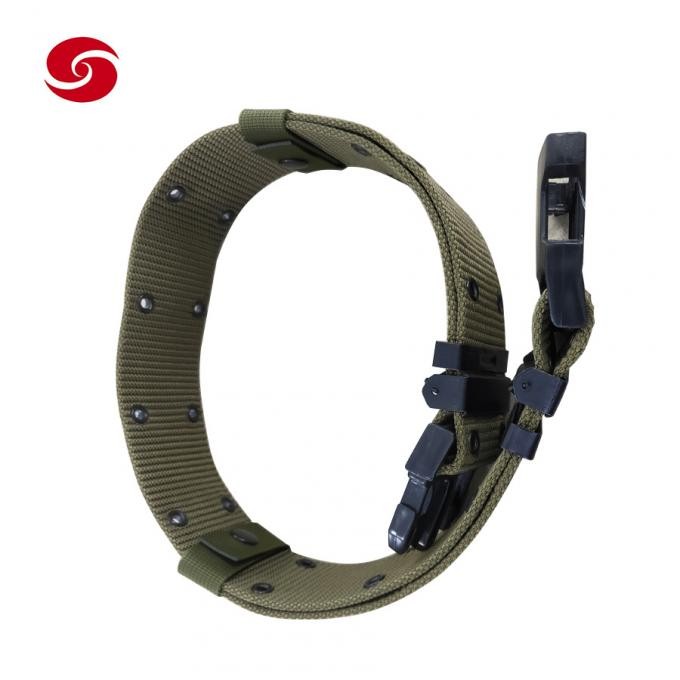 Olive Green Color Nylon Military Army Webbing Belt with POM Buckle