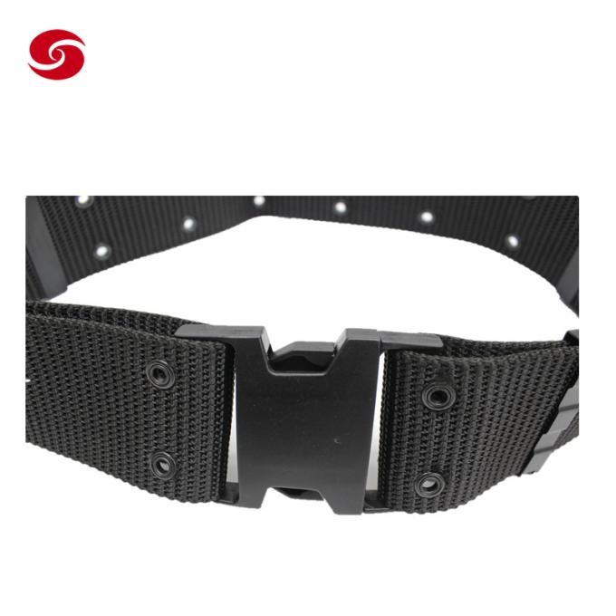 Men Spot Waist Fabric Webbing Traveling Durable Tactical Military Army Police Belt with Buckle