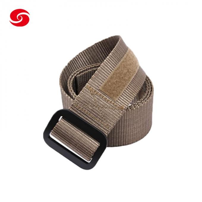 Military Tactical Use Belt with Aluminum Buckle Khaki Riggers Belt