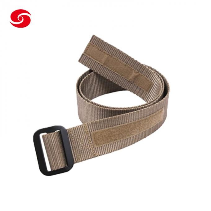 Military Tactical Use Belt with Aluminum Buckle Khaki Riggers Belt