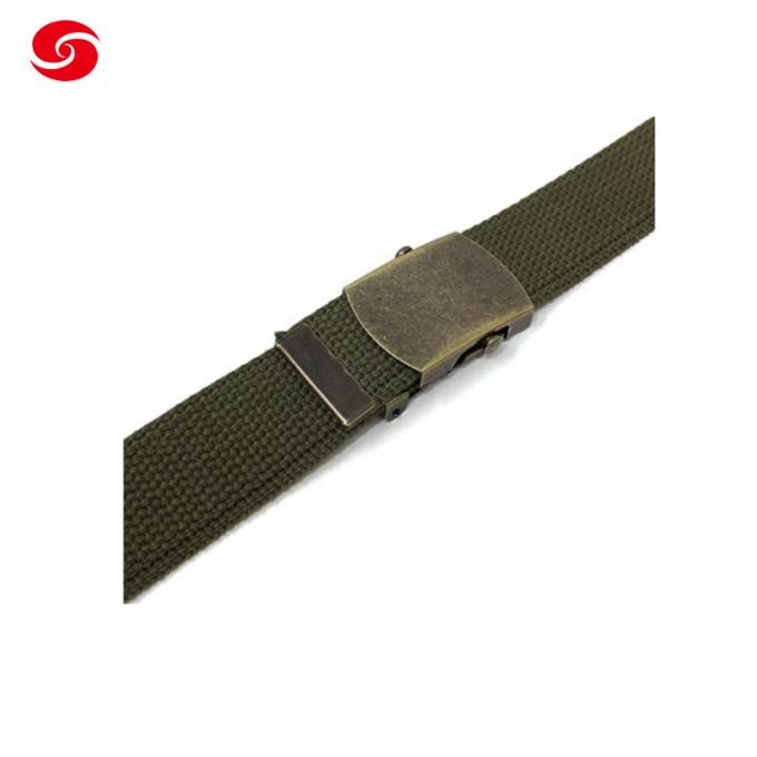 Professional Military Manâ² S Factory Canvas Belt with Brass Buckle
