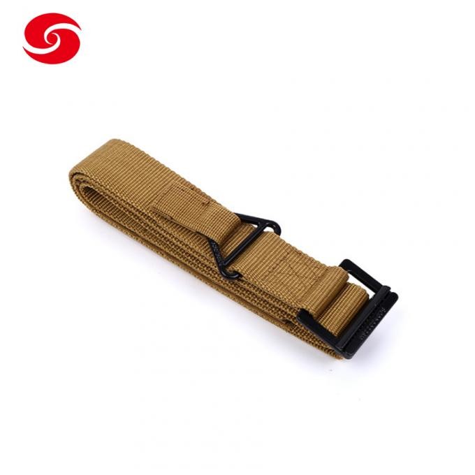 Army Double Layer Military Belt with Alloy Buckle for Training