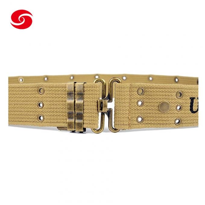 Ww2 U. S. Army M1936 Pistol Belt Military Cotton Weebing Combat Belt with Metal Buckle