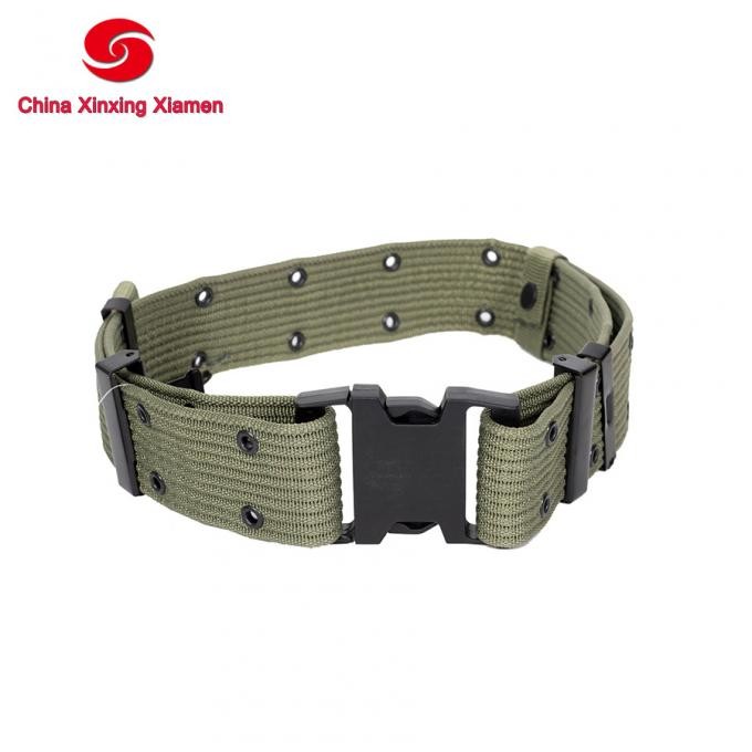 Olive Green Color Nylon Military Army Belt with Metal Buckle