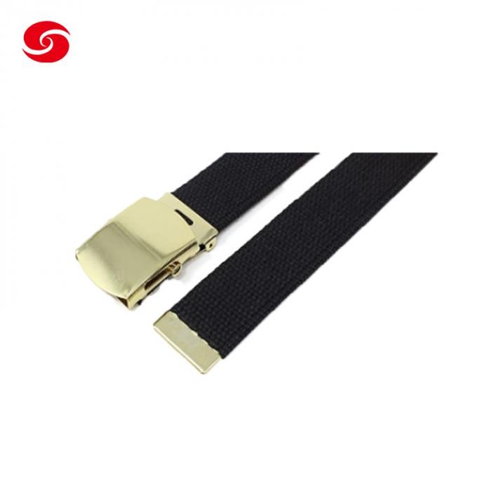 Military Tactical Custom Men Army Web Outdoor Acrylic Canvas Belt with Brass Buckle