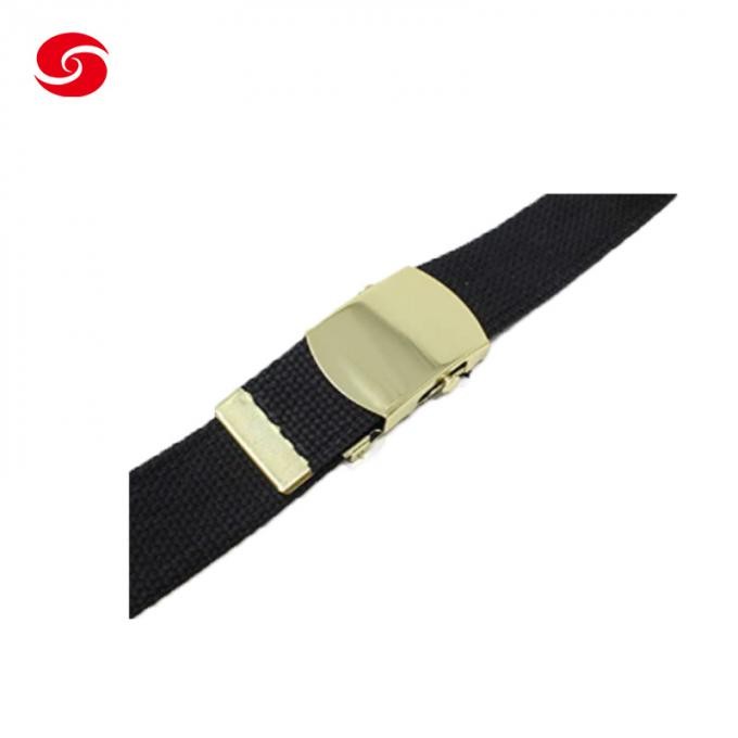 Military Tactical Custom Men Army Web Outdoor Acrylic Canvas Belt with Brass Buckle