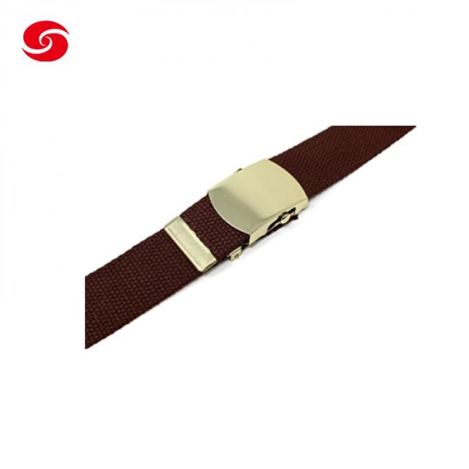 Canvas Brass Buckle Acrylic Canvas Belt High Quality Tactical Military Belt