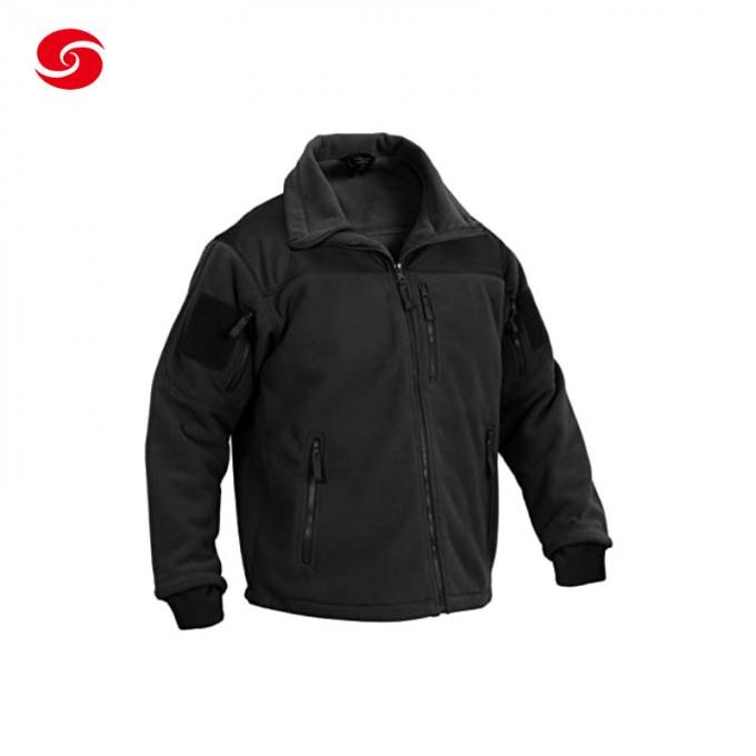 Soft Shell Military Fleece Outdoors Sportswear Tactical Windproof Black Jacket for Men