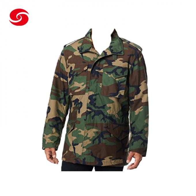 Woodland Camouflage Windbreaker Jacket M65 Military Jacket Tactical Use