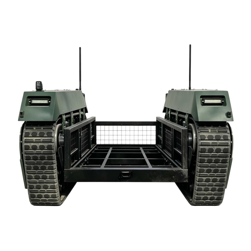 tracked UGV operating in desert all-terrain
